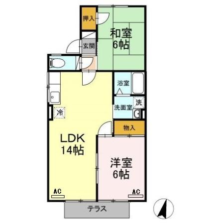 ハートホーム大西の間取り