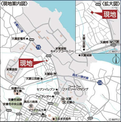 【地図】 | うるま市天願　第2（全3棟）2号棟 | 地図♪