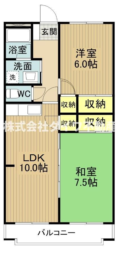 ド・ミール矢作の間取り