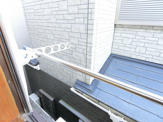 酒谷ハイツのバルコニー