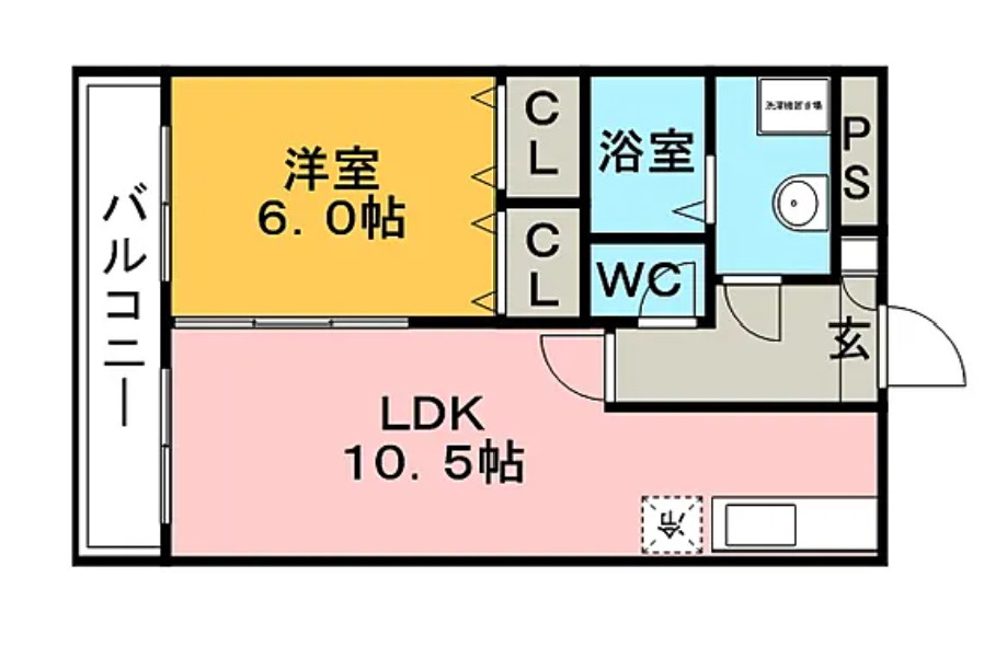 福岡県久留米市　一棟売マンション　全部屋40㎡超の間取り