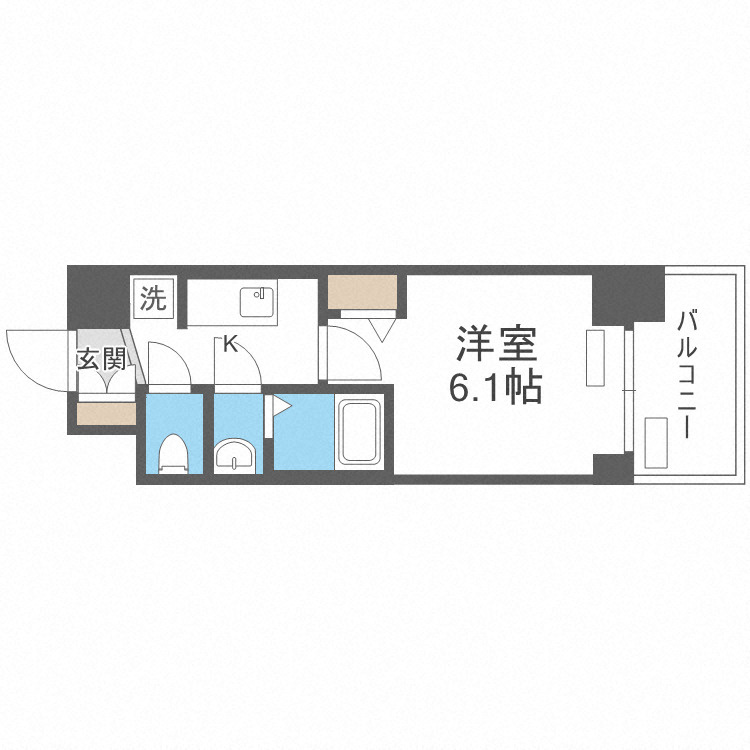 プレサンス南堀江ザ・センスの間取り