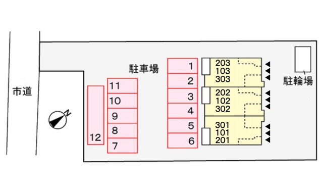 ISYおだかのの駐車場