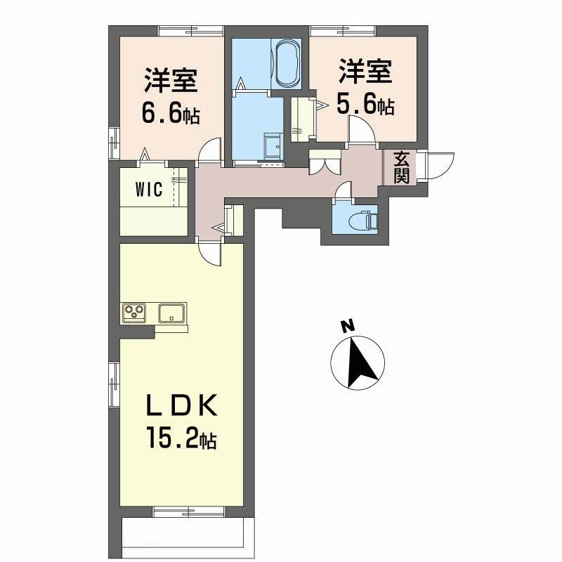 ベレオユトリアの間取り