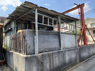 【外観】 | 大津市弥生町8-4　事務所 | 敷地内作業スペース