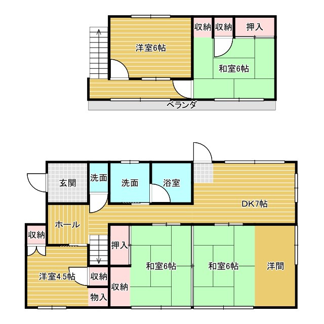 真岡駅から約5分！真岡市台町　中古戸建の間取り