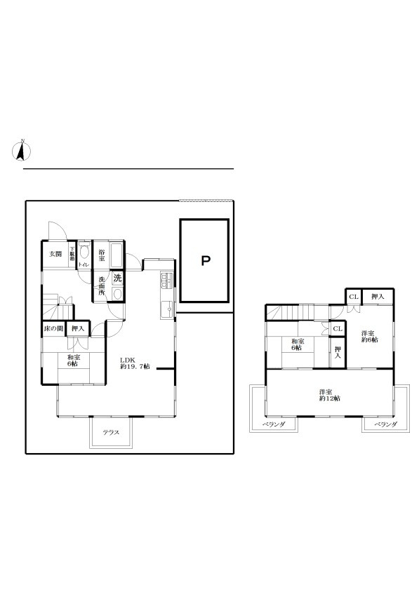 幸手東5丁目戸建の間取り