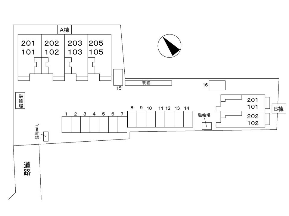 エスペランサＢの区画図