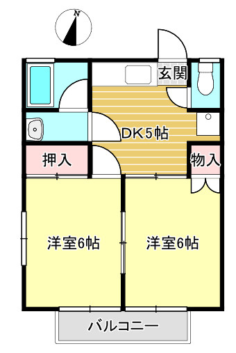ヒルサイド見和IIの間取り