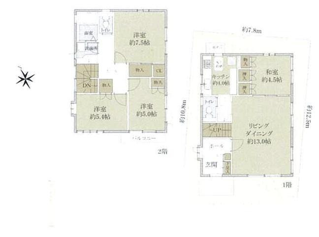 寒川町岡田戸建ての間取り