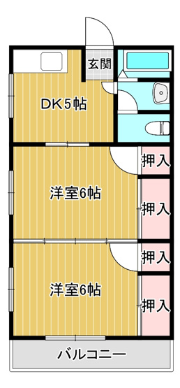 【間取り】 | 田中ハイツ