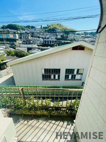 アタゴコーポのバルコニー