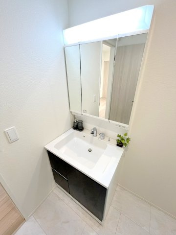 あきる野市草花　全3棟の独立洗面台|2025年撮影