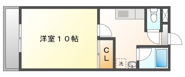 ケイズシティ豊成の間取り