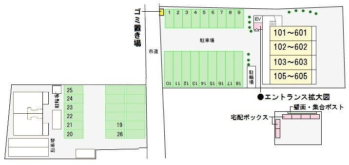 プラシード・アルバの区画図