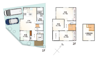 【間取り】 | 野洲市冨波乙　2-3-2号地　新築戸建