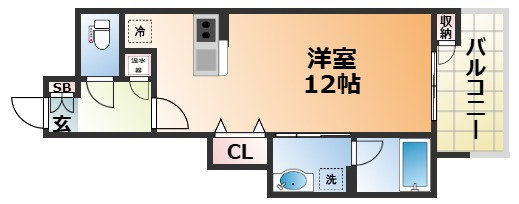 プレジール三ノ宮Ⅲの間取り