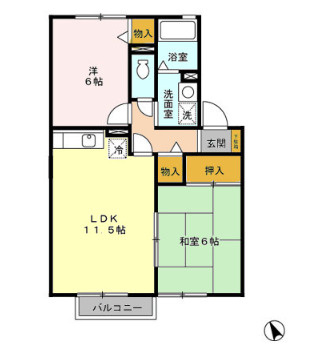 サニーフラット.Nの間取り