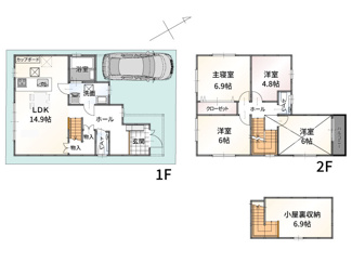 【間取り】 | 野洲市冨波乙　34-2号地　新築戸建