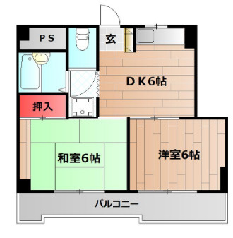 ホワイトスワン明石の間取り