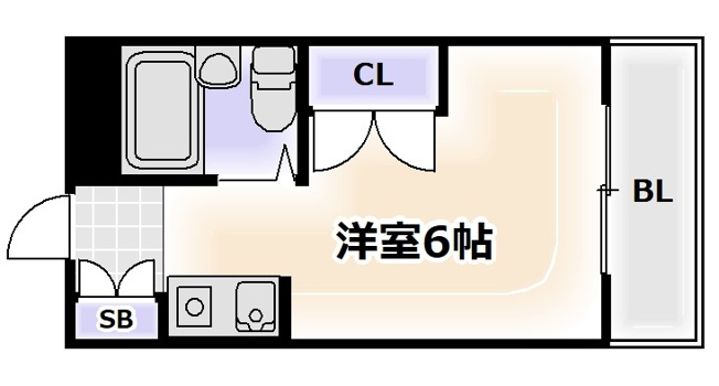 【間取り】 | 大国町池田マンション