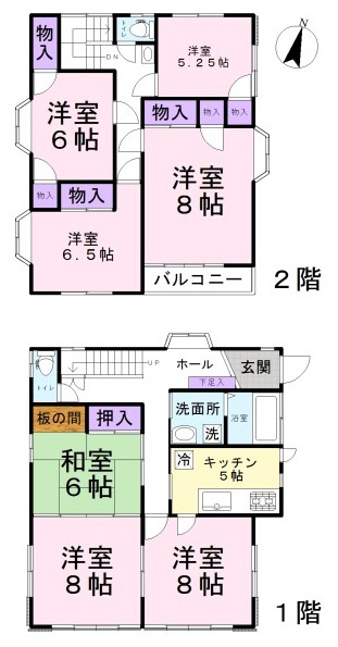 滑川町羽尾 中古戸建の間取り