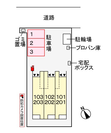 フラワーガーデンの区画図