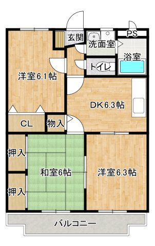【間取り】 | 鯉田マンション