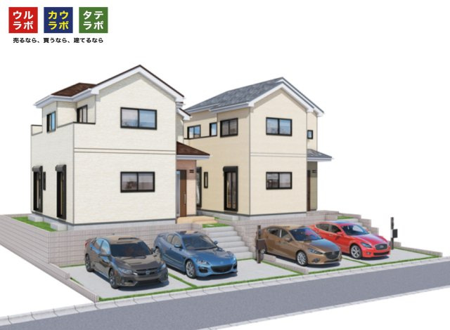 沼津市東熊堂　新築戸建　全２棟　２号棟の外観パース
