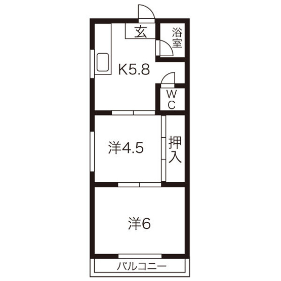 【間取り】 | コーポ服部