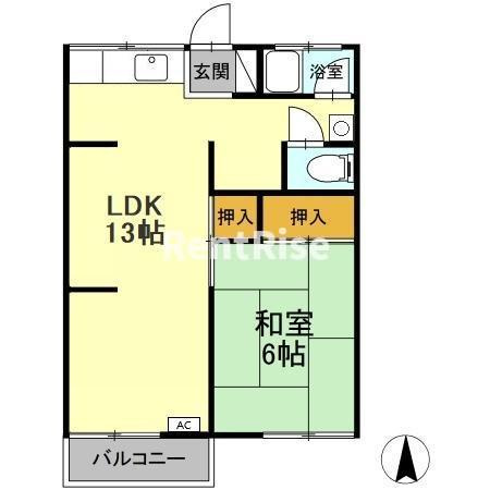 コーポ則竹の間取り