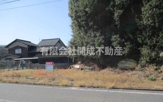 笠岡市神島　売地の前面道路含む現地写真|前面道路含む現地写真です