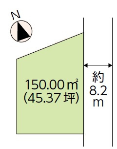 笠岡市神島　売地の区画図