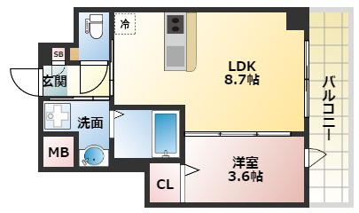 【間取り】 | ケーアイコート南田辺