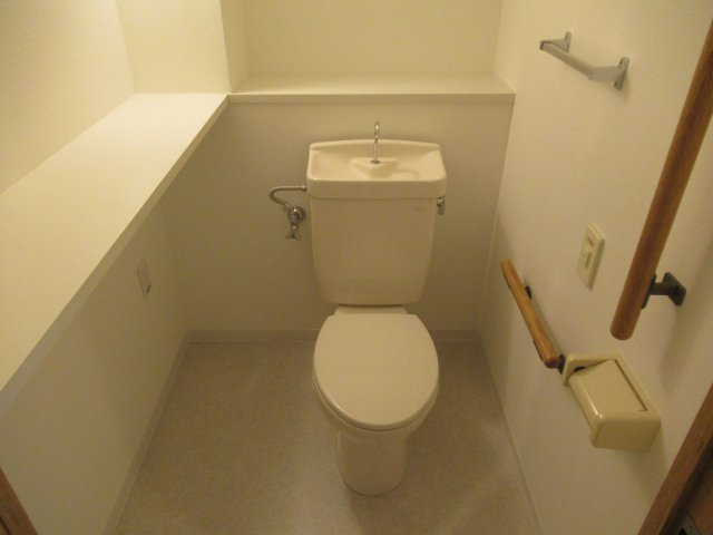 フレール新開地６丁目２ＬＤＫのトイレ|落ち着いた色調のトイレです