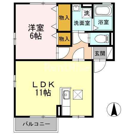 エレガンス シンワ Ｂの間取り