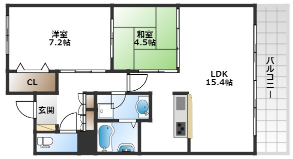 【間取り】 | クレセント千里中央