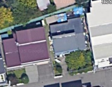 大通西２５丁目土地（2区画合計）の前面道路含む現地写真|上空写真　戸建て2区画