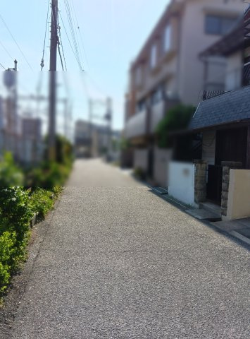 武庫之荘2丁目戸建の前面道路含む現地写真|前面道路公道