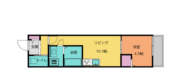 クレアール東岡町の間取り