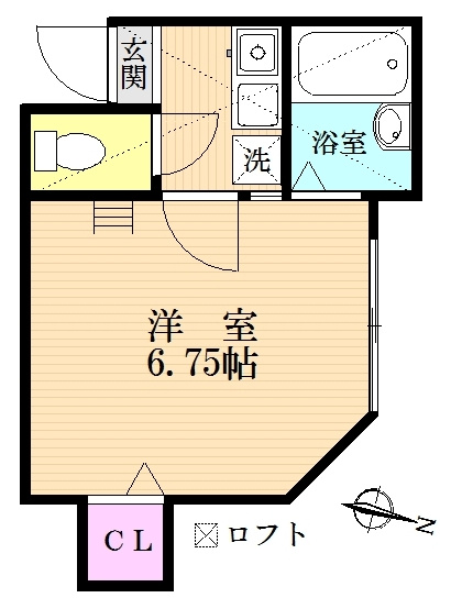 【間取り】 | ロッシェル北里Ⅱ号棟