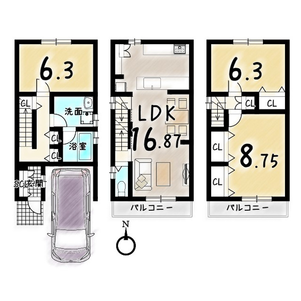 【中古戸建】向日市森本町薮路「向日町駅」3LDK