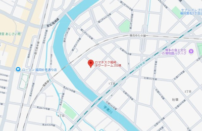 【地図】 | ロマネスク箱崎タワーホームズE棟