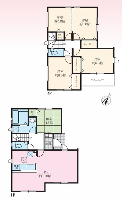 秦野市曽屋新築戸建て　4期6号棟の間取り|間取図「秦野市曽屋新築戸建て　6号棟」