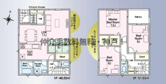 【間取り】 | 明石市北王子町　新築戸建9号棟　仲介手数料無料！ | 明石市北王子町　新築9号棟　仲介手数料無料！