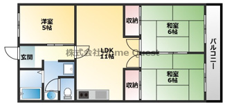 【間取り】 | ハイム太子堂