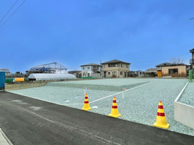 【前面道路含む現地写真】 | 分譲地　山形市伊達城2