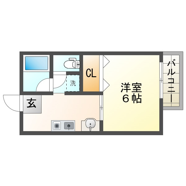 ハイツみのるの間取り