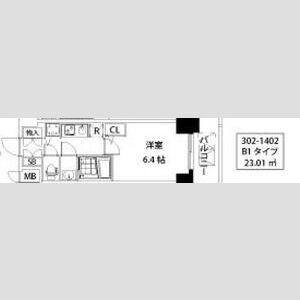 S-RESIDENCE江坂の間取り