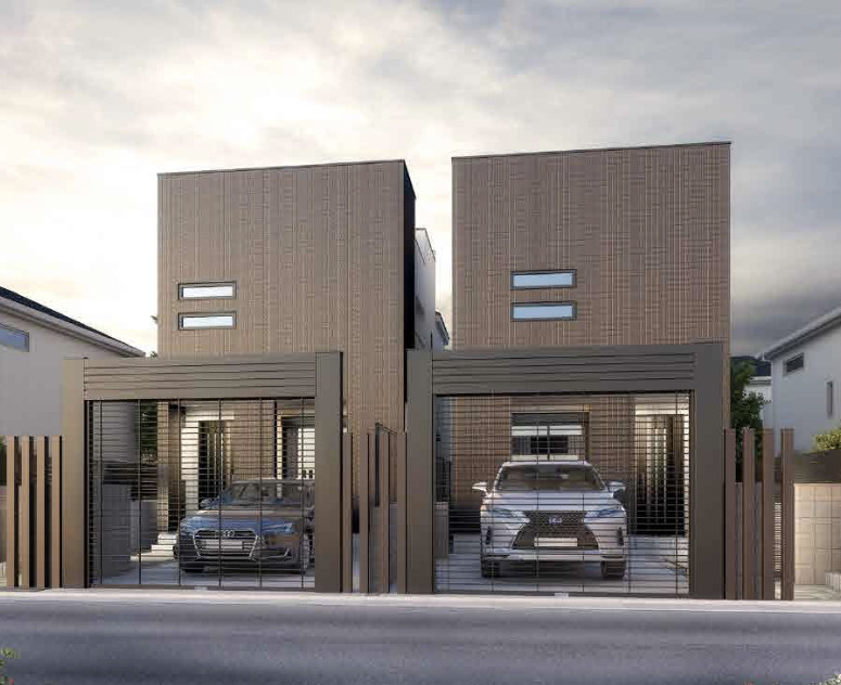 【仲介手数料無料】所沢市泉町全２棟１号棟　所沢市の新築住宅なら西武ハウジングの外観パース